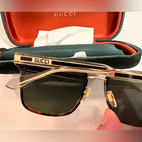 Gucci sunglasses - tortoise - vintage - gold - - Picture 2 of 7